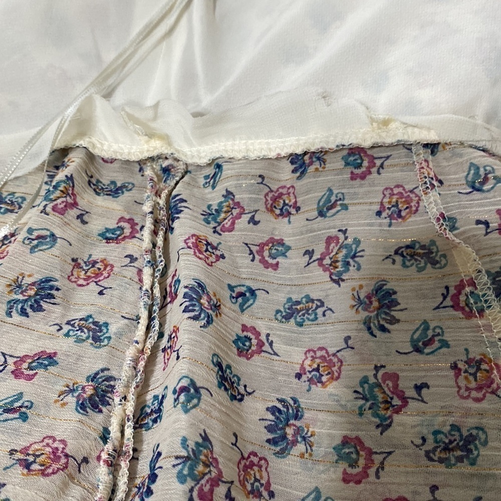 Zara Floral Ruched  women mini dress M  cottage-core fairy boho coquette Y2K - Picture 10 of 15